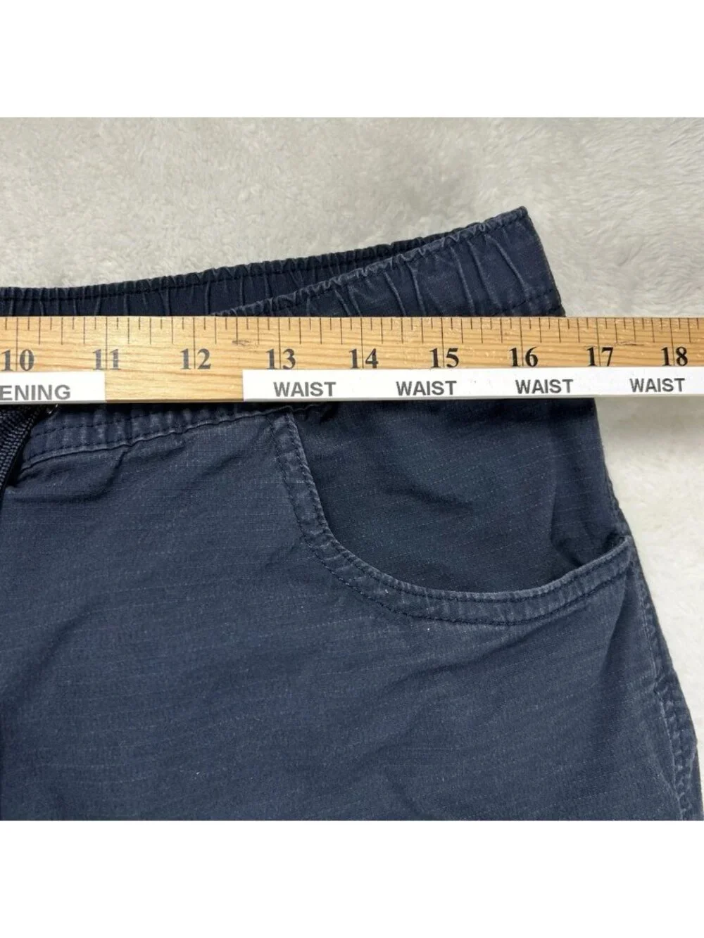 Bylt Premium Basics Pants Womens XL Ripstop Blue Drawstring Stretch Casual